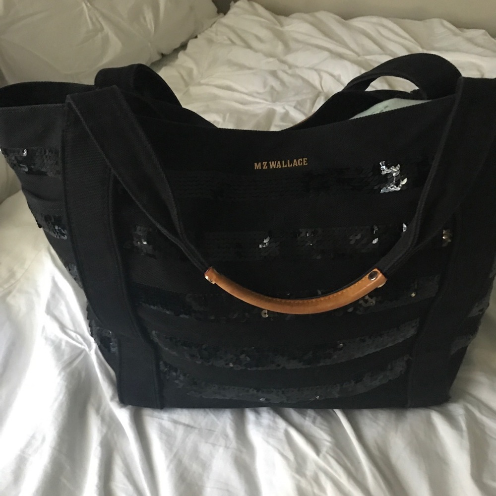 MZ Wallace Black Sequin Everyday Tote